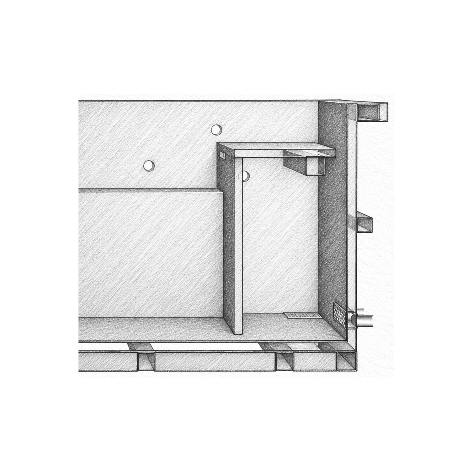 Slatted Pool Cover Under Bench