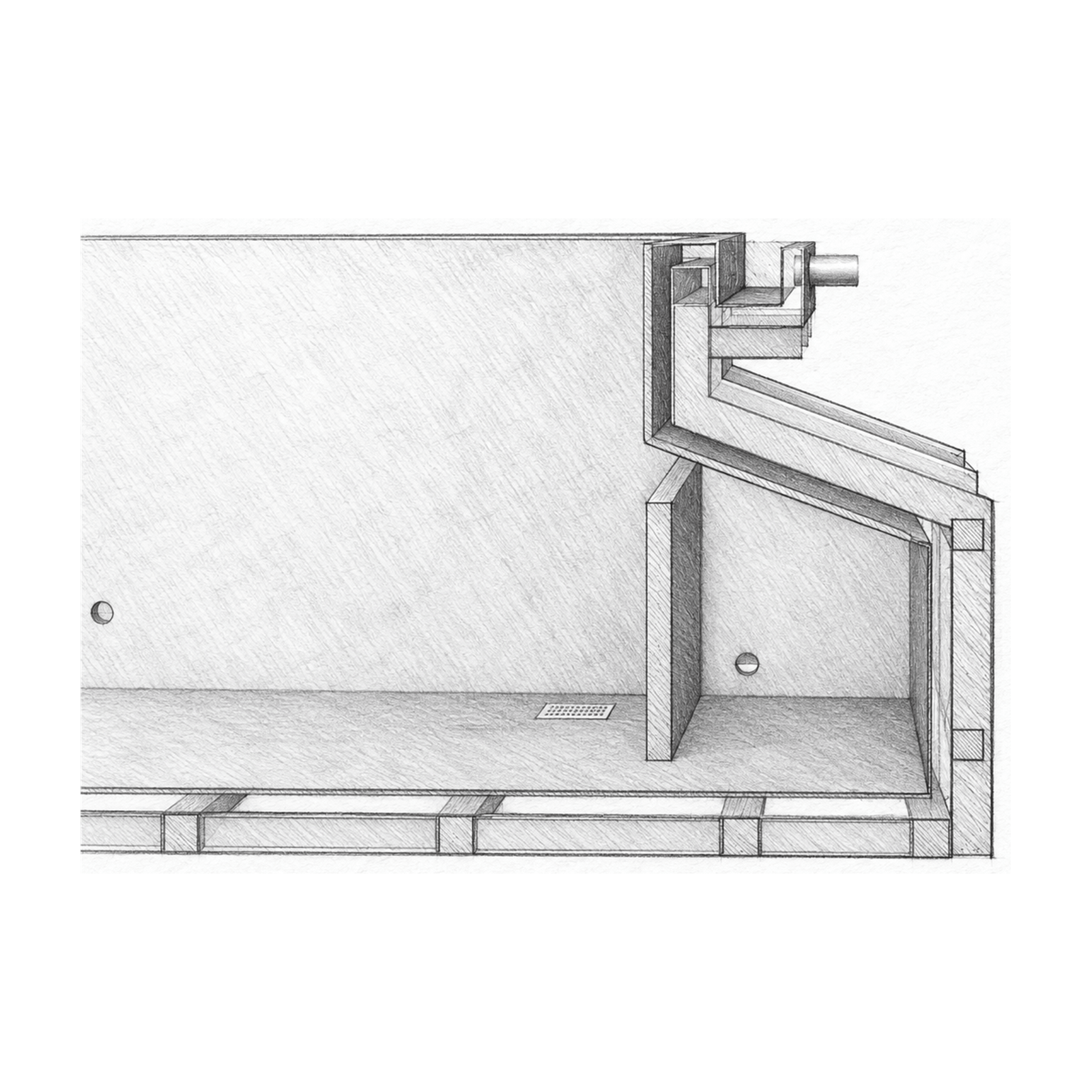 Slatted Pool Cover Underground Chamber